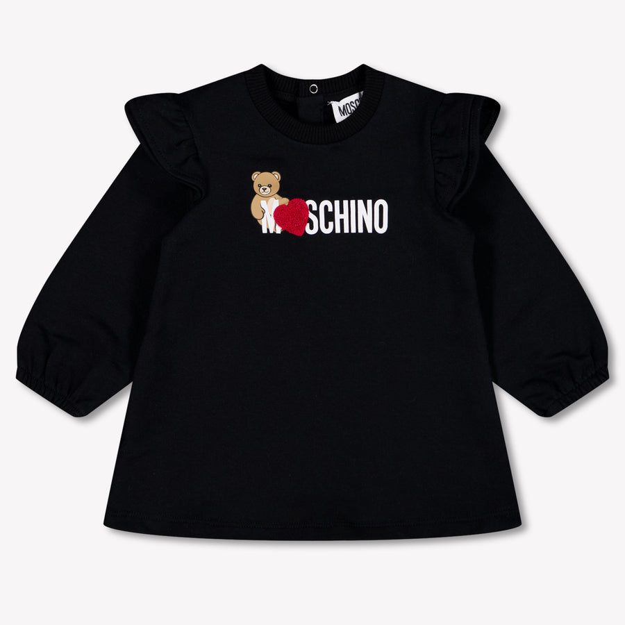 Moschino Baby Meisjes Jurk In Zwart