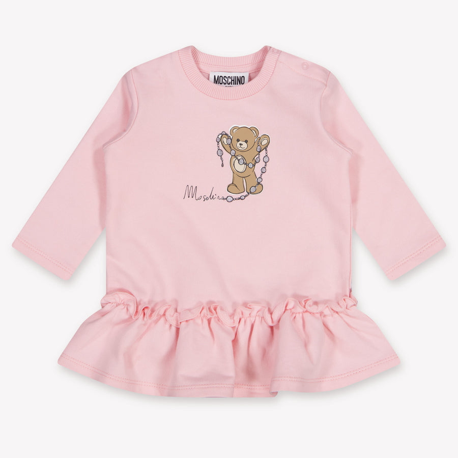 Moschino Baby Meisjes Jurk In Licht Roze