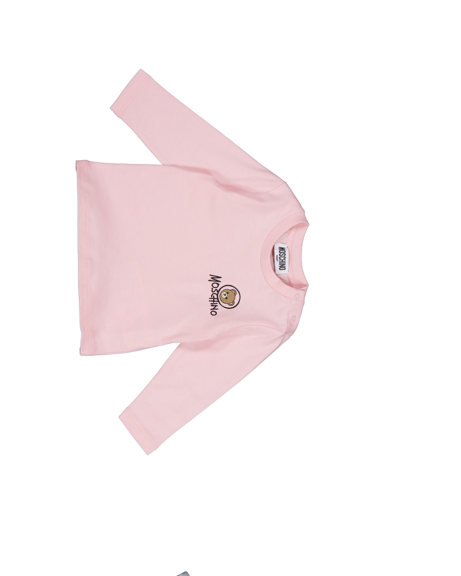 Moschino Baby Unisex T-Shirt In Licht Roze