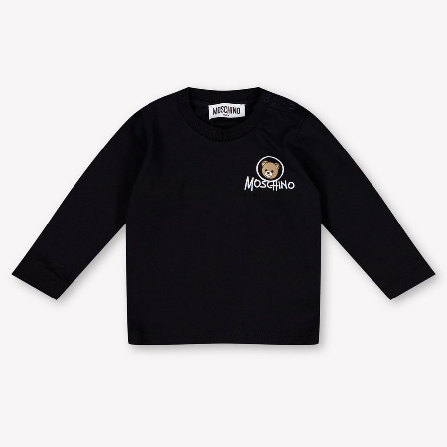 Moschino Baby Unisex T-Shirt In Zwart