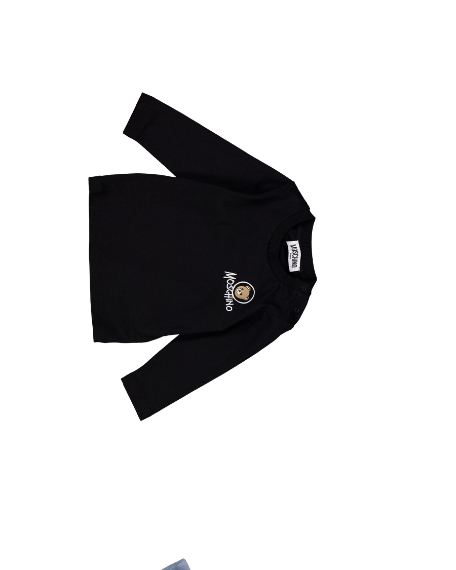 Moschino Baby Unisex T-Shirt In Zwart