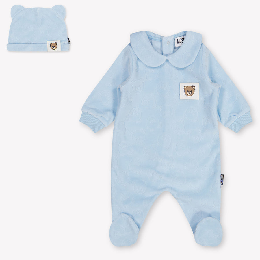 Moschino Baby Unisex Boxpakje In Licht Blauw