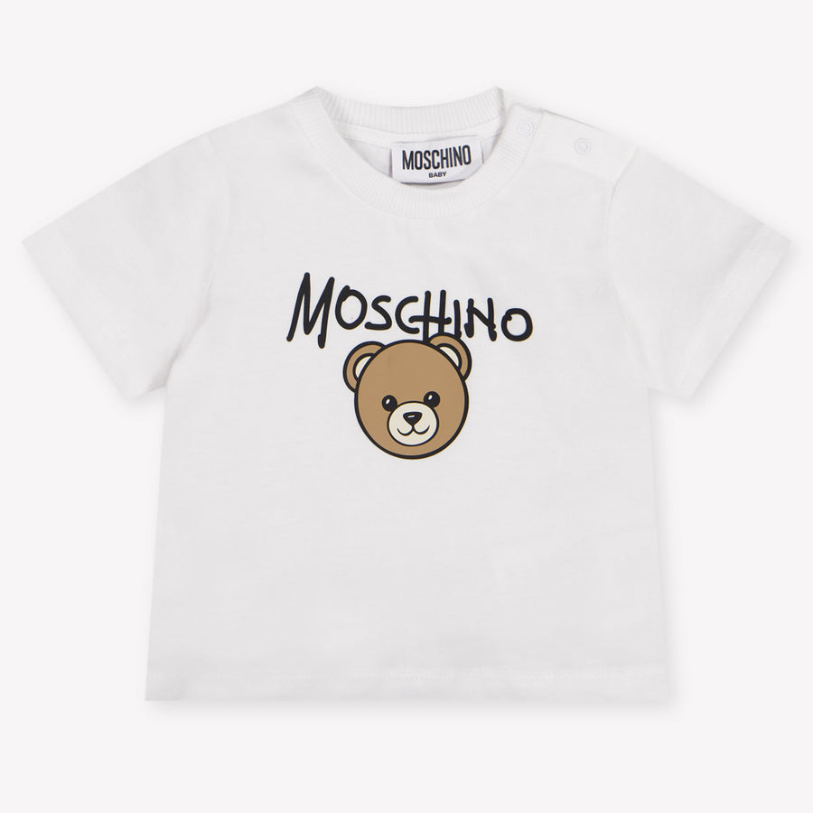 Moschino Baby Unisex T-Shirt In Wit