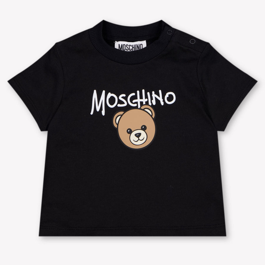 Moschino Baby Unisex T-Shirt In Zwart