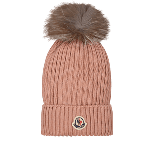 Moncler Kinder Meisjes Muts Licht Roze s