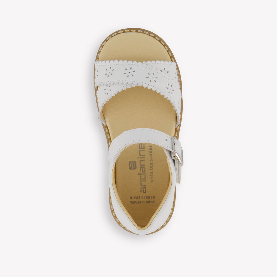 Andanines Meisjes Sandalen In Wit