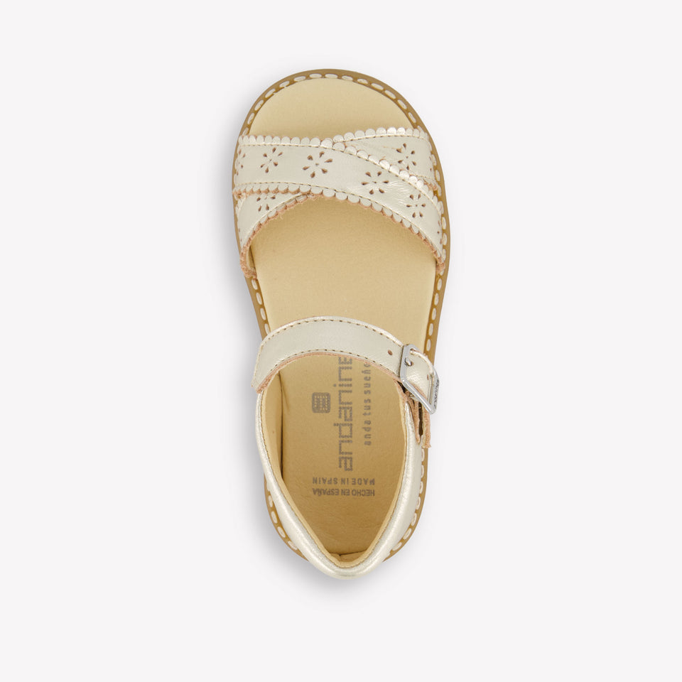 Andanines Meisjes Sandalen In Goud