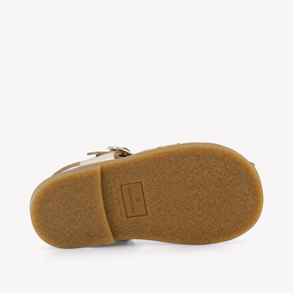 Andanines Meisjes Sandalen In Goud