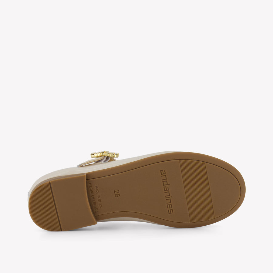 Andanines Meisjes Schoenen In Licht Beige