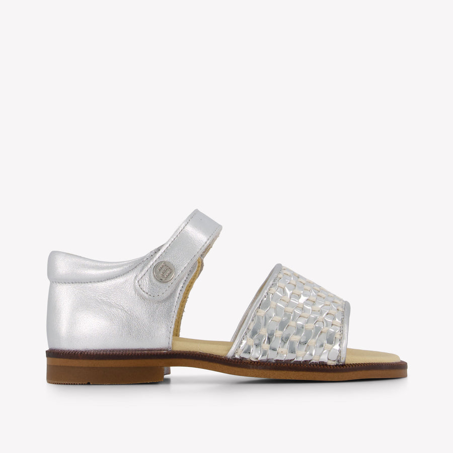 Andanines Kinder Meisjes Sandalen In Zilver