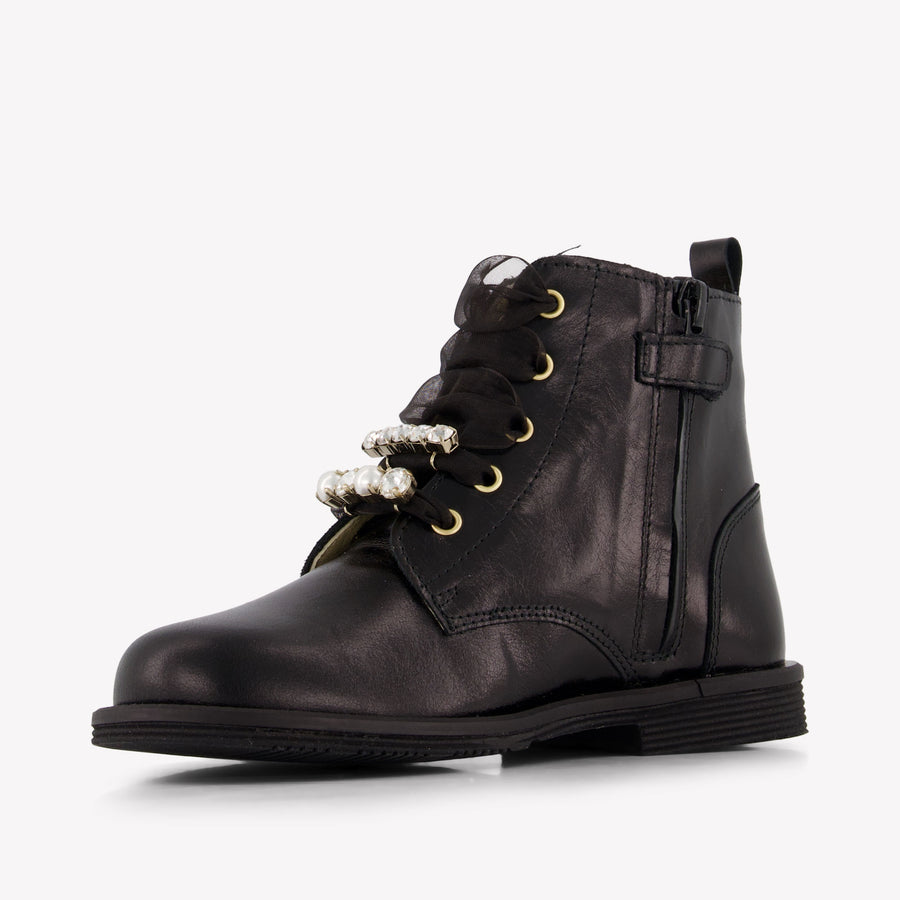 Andanines Meisjes Laarzen In Zwart