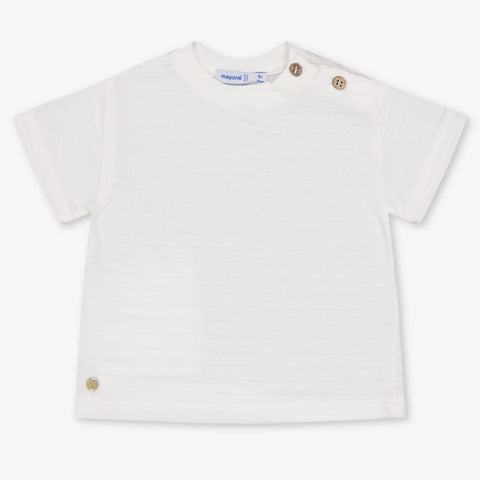 Mayoral Baby Jongens T-Shirt In Off White
