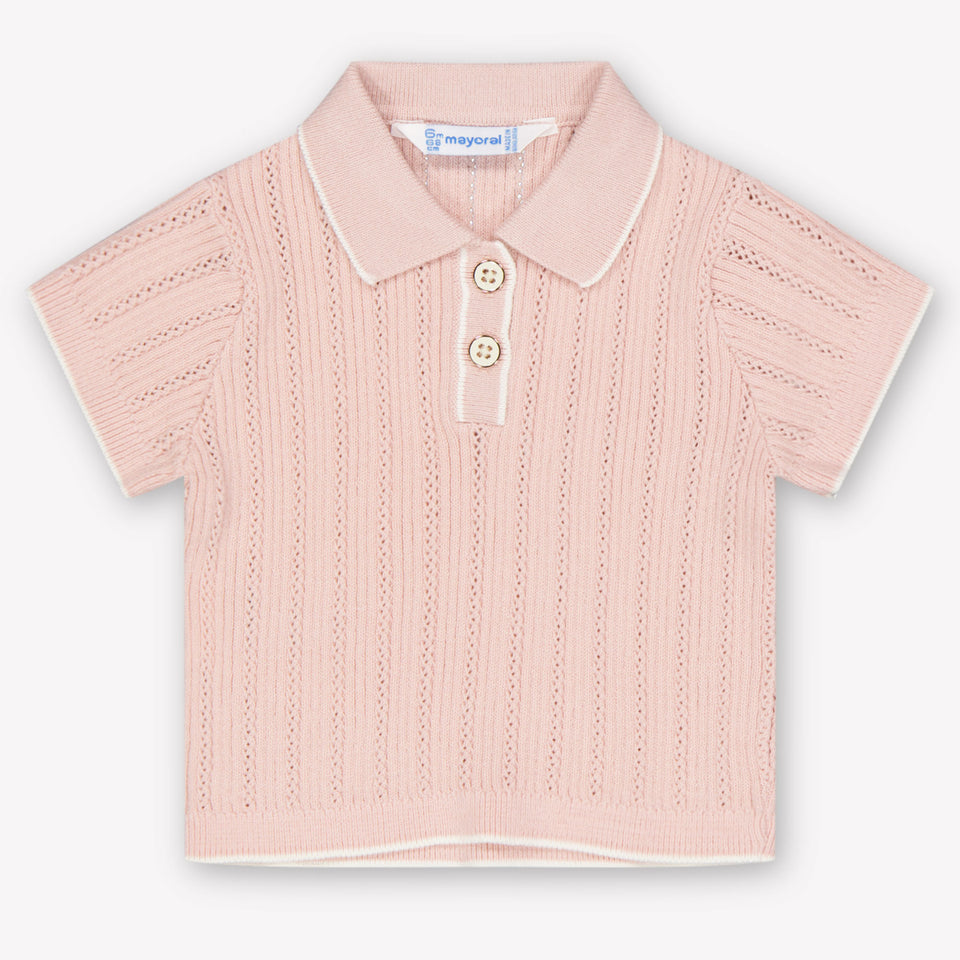 Mayoral Baby Meisjes Polo In Licht Roze
