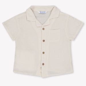 Mayoral Baby Jongens Blouse In Licht Beige