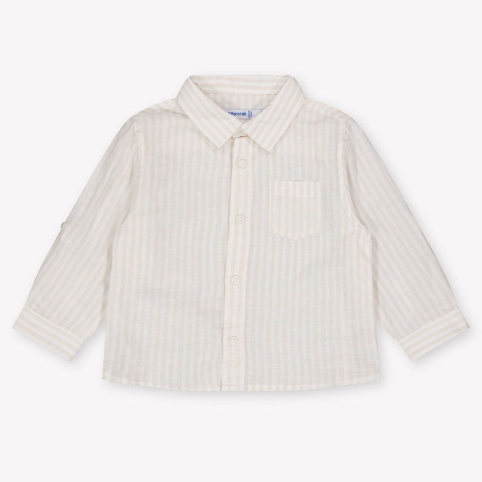 Mayoral Baby Jongens Blouse In Licht Beige