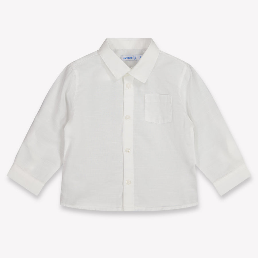 Mayoral Baby Jongens Blouse In Wit