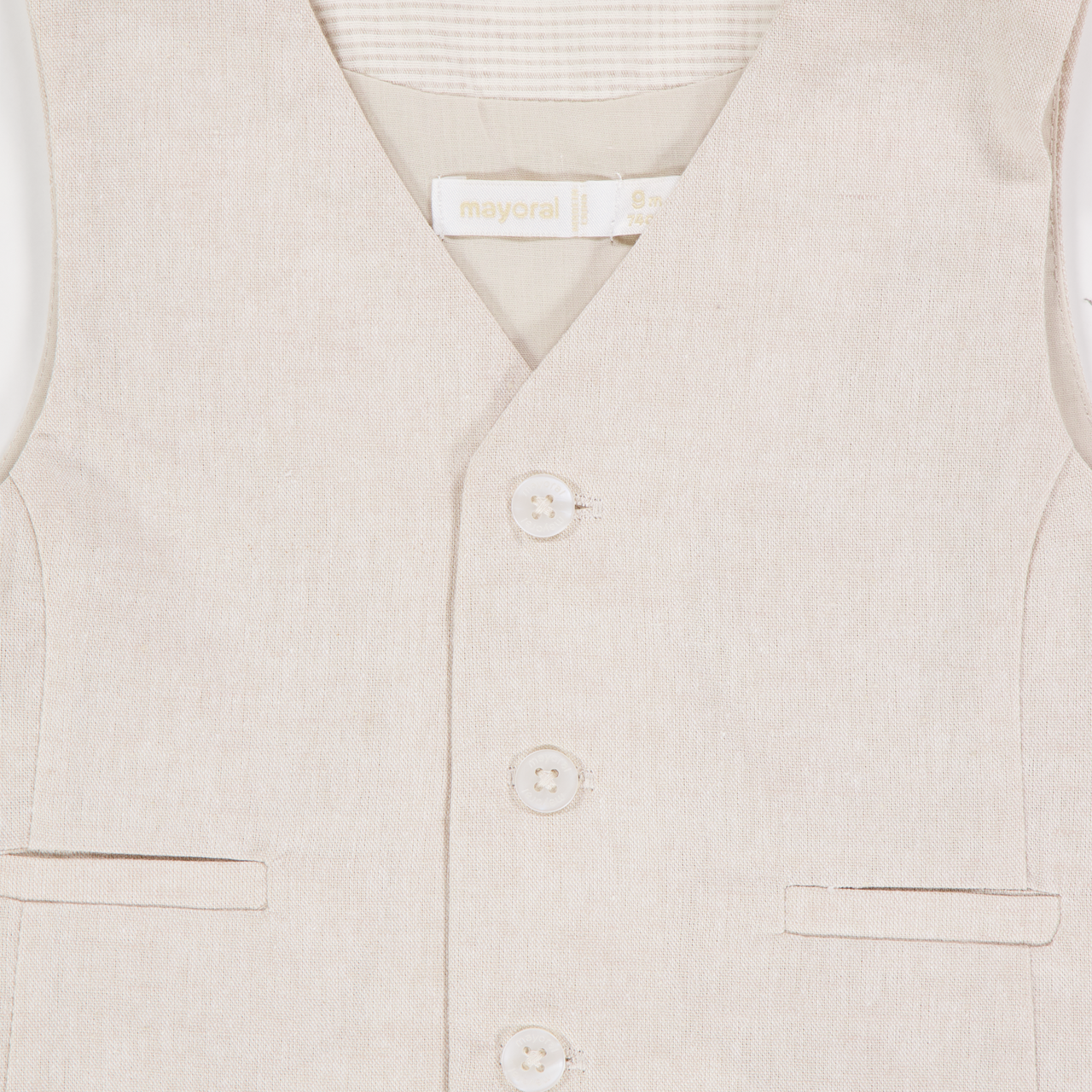 Mayoral Baby Jongens Vest In Licht Beige