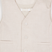 Mayoral Baby Jongens Vest In Licht Beige