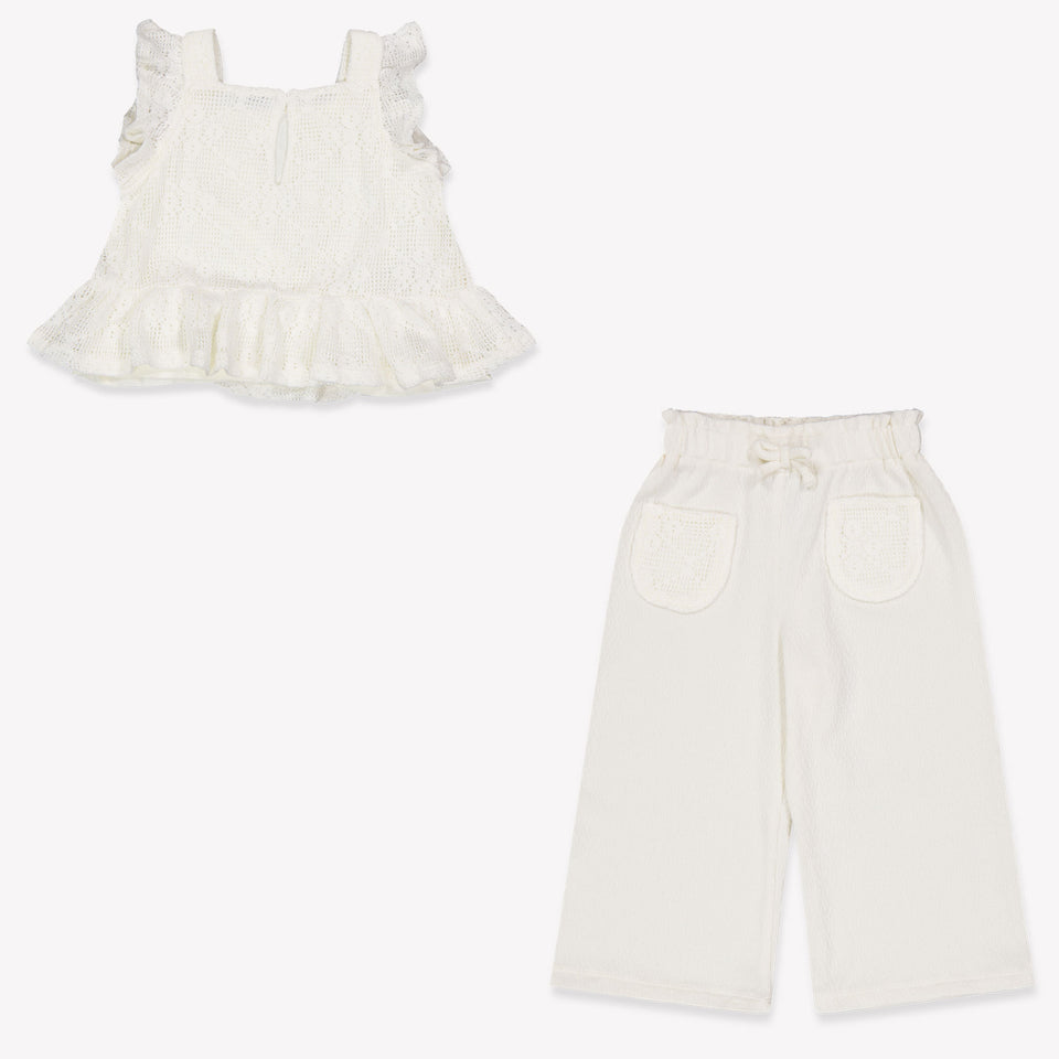 Mayoral Baby Meisjes Setje In Off White