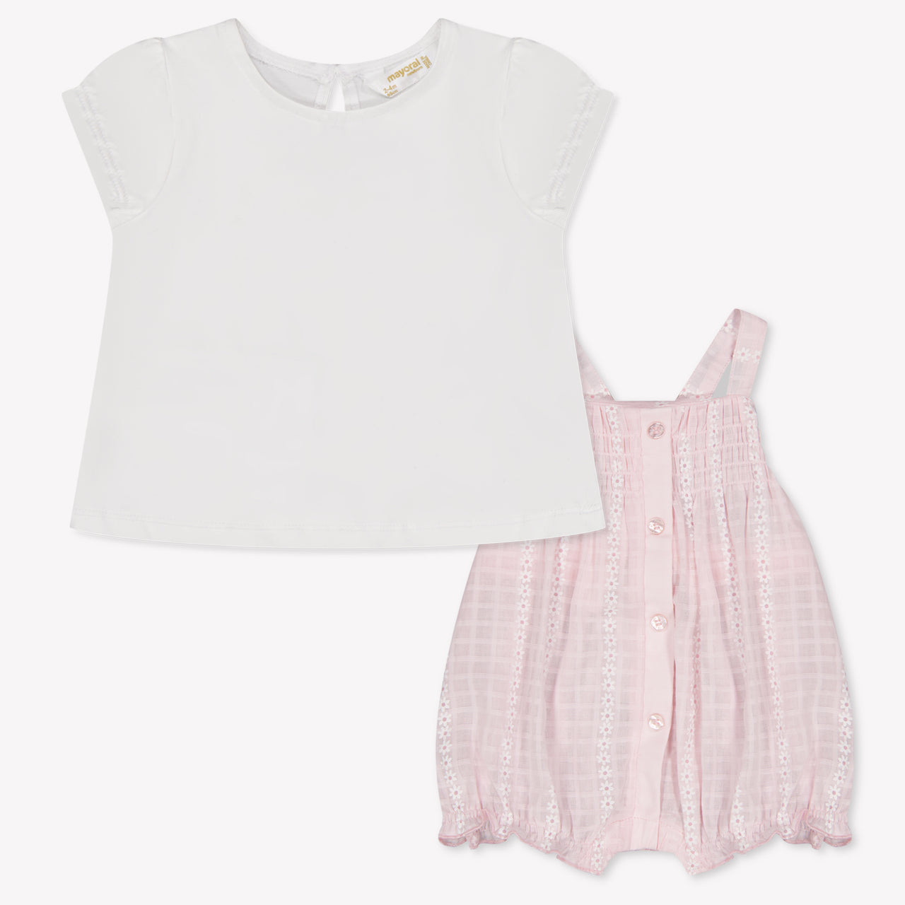 Mayoral Baby Meisjes Boxpakje In Licht Roze