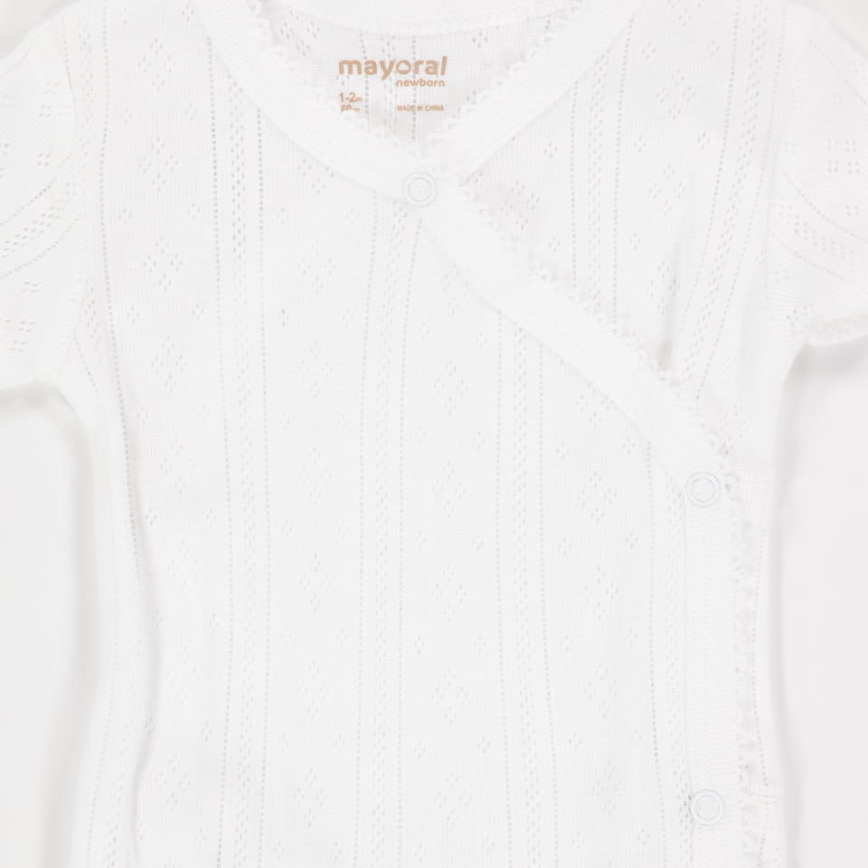 Mayoral Baby Meisjes Rompertje In Off White