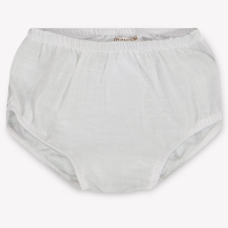 Mayoral Baby Meisjes Jurk In Off White