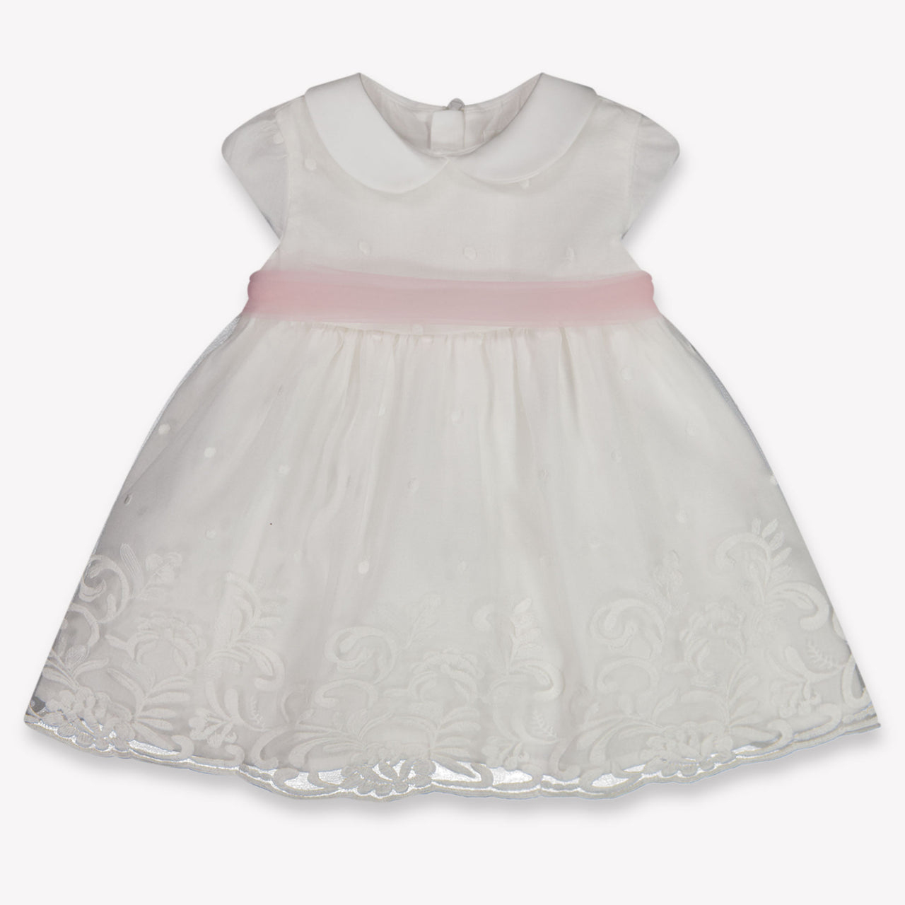 Mayoral Baby Meisjes Jurk In Off White
