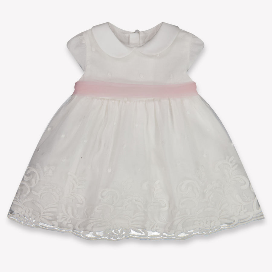 Mayoral Baby Meisjes Jurk In Off White