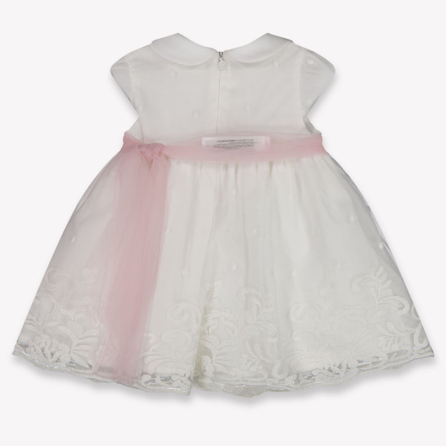 Mayoral Baby Meisjes Jurk In Off White