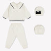 Martin Aranda Baby Girls Playsuit In OffWhite