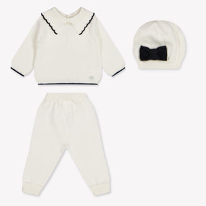 Martin Aranda Baby Meisjes Boxpakje In Off White