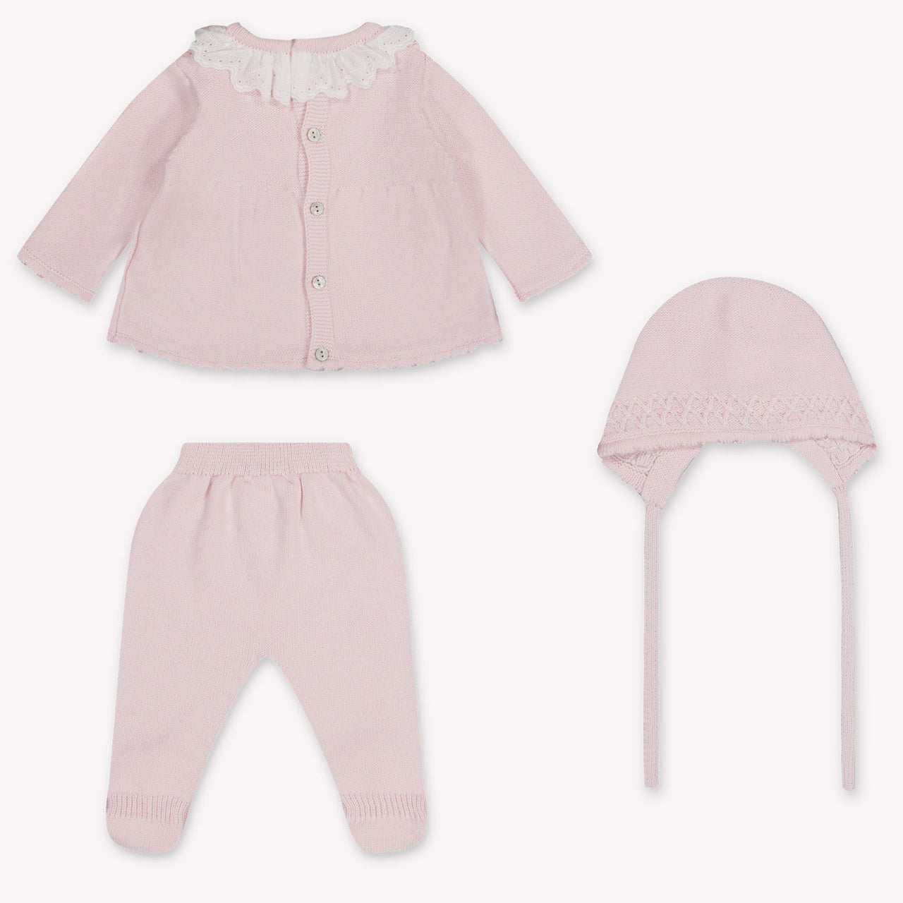 Martin Aranda Baby Meisjes Boxpakje In Licht Roze