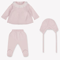 Martin Aranda Baby Meisjes Boxpakje In Licht Roze