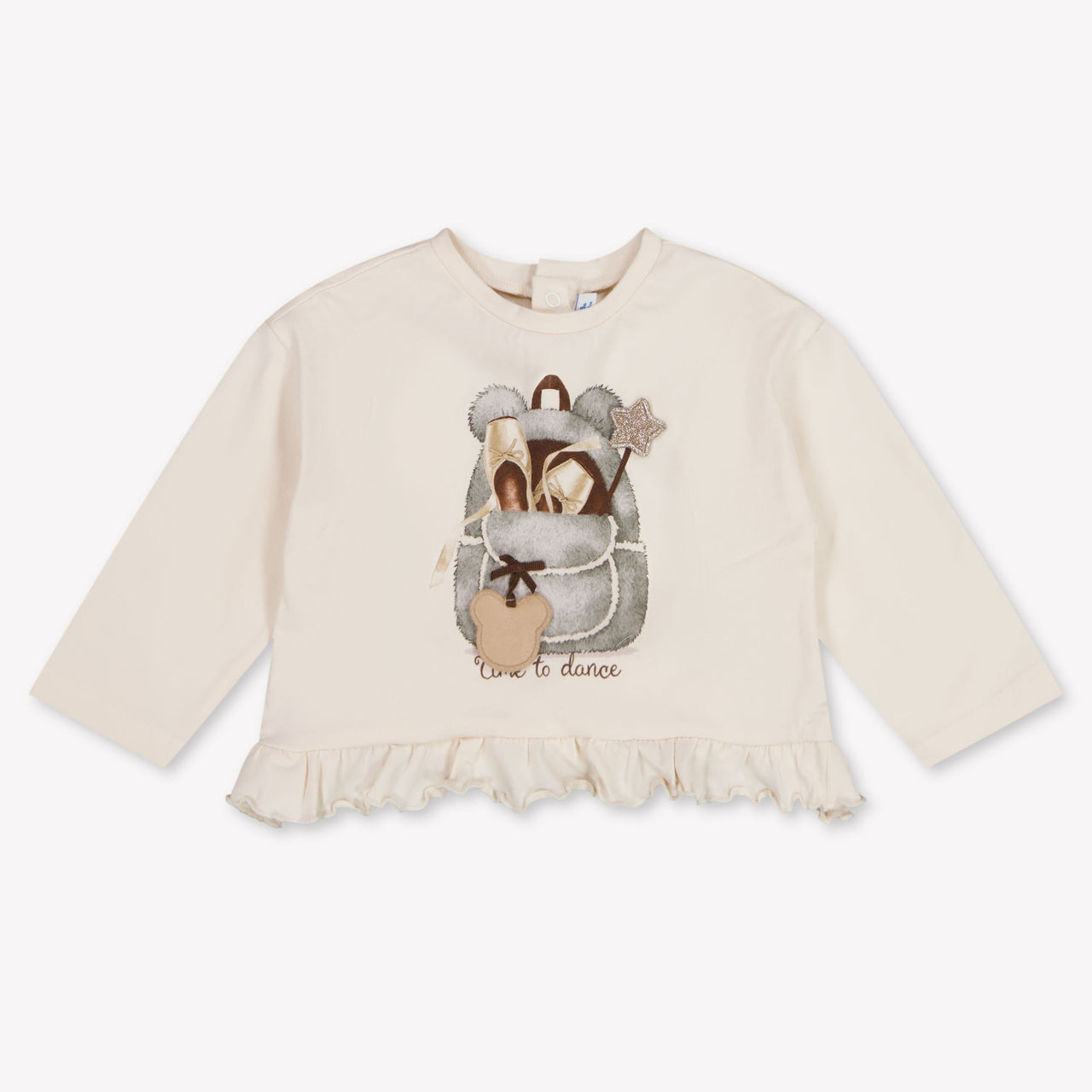 Mayoral Baby Meisjes T-Shirt In Licht Beige