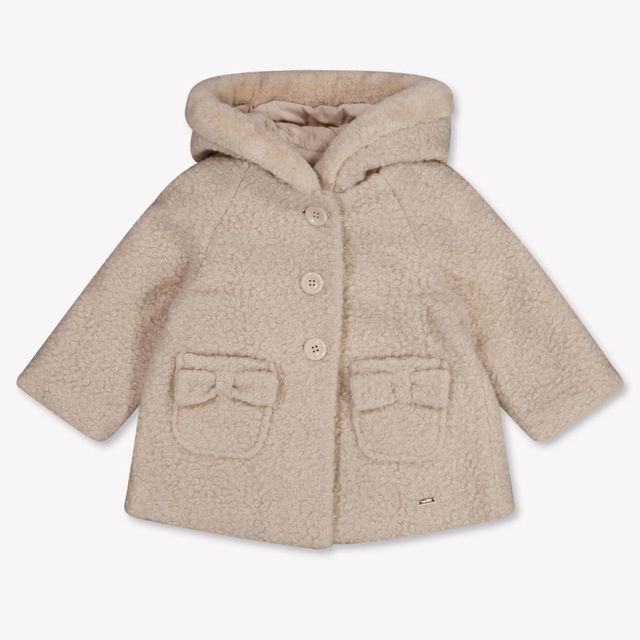 Mayoral Baby Meisjes Winterjas In Licht Beige