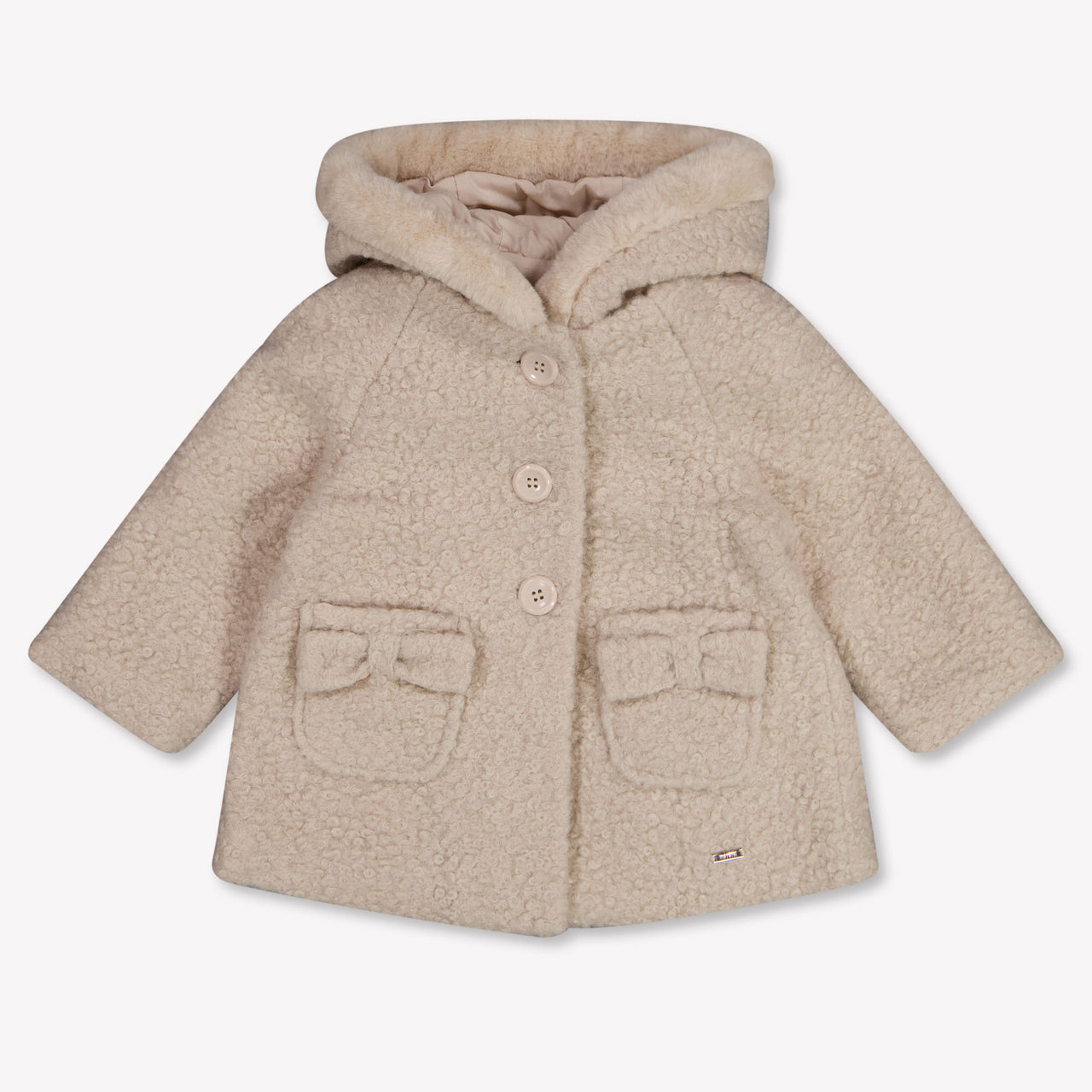 Mayoral Baby Meisjes Winterjas In Licht Beige