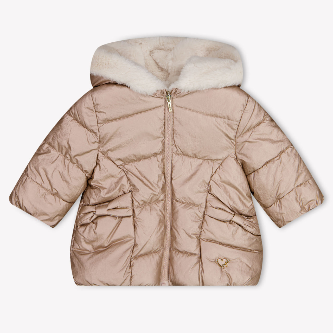 Mayoral Baby Meisjes Winterjas In Brons