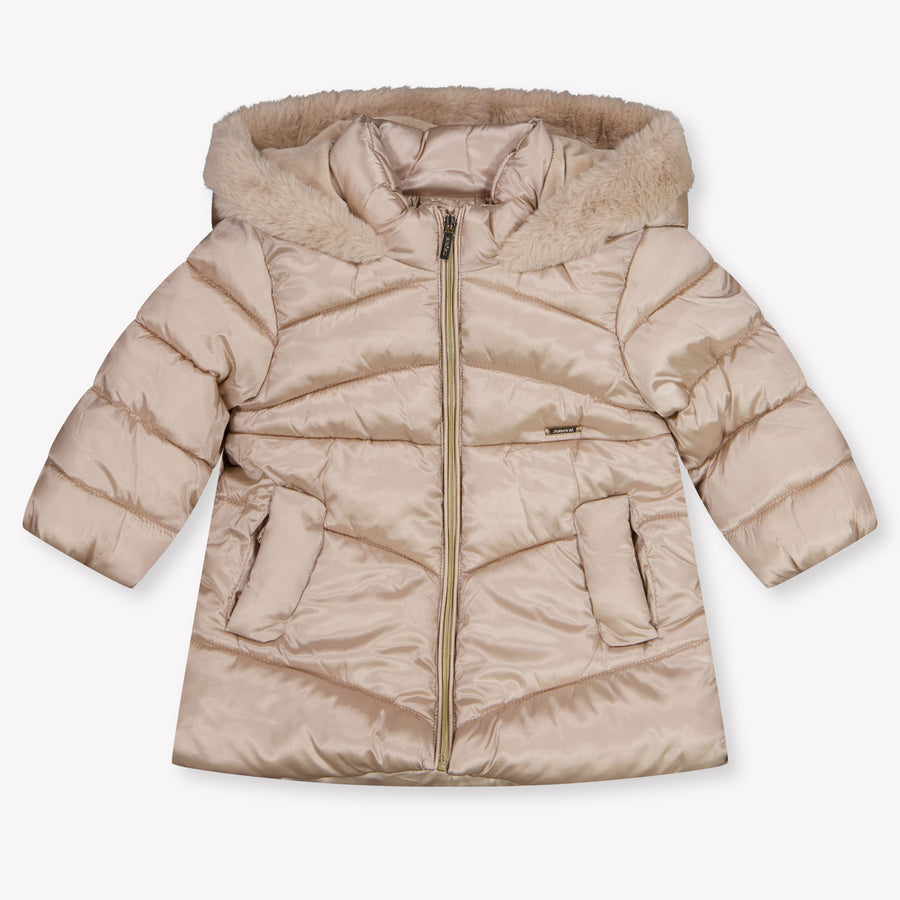 Mayoral Baby Meisjes Winterjas In Licht Beige