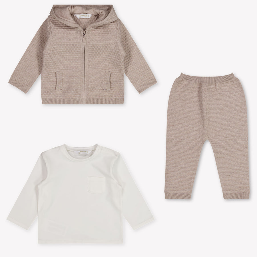 Mayoral Baby Jongens Setje In Licht Bruin