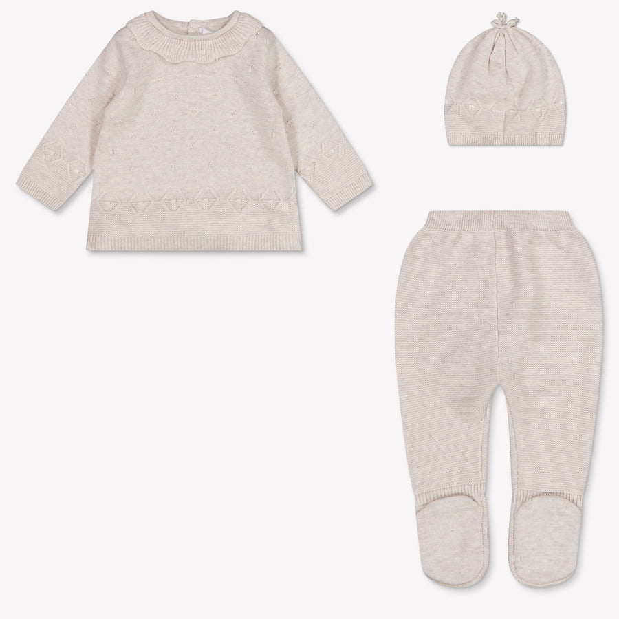Mayoral Baby Meisjes Boxpakje In Off White