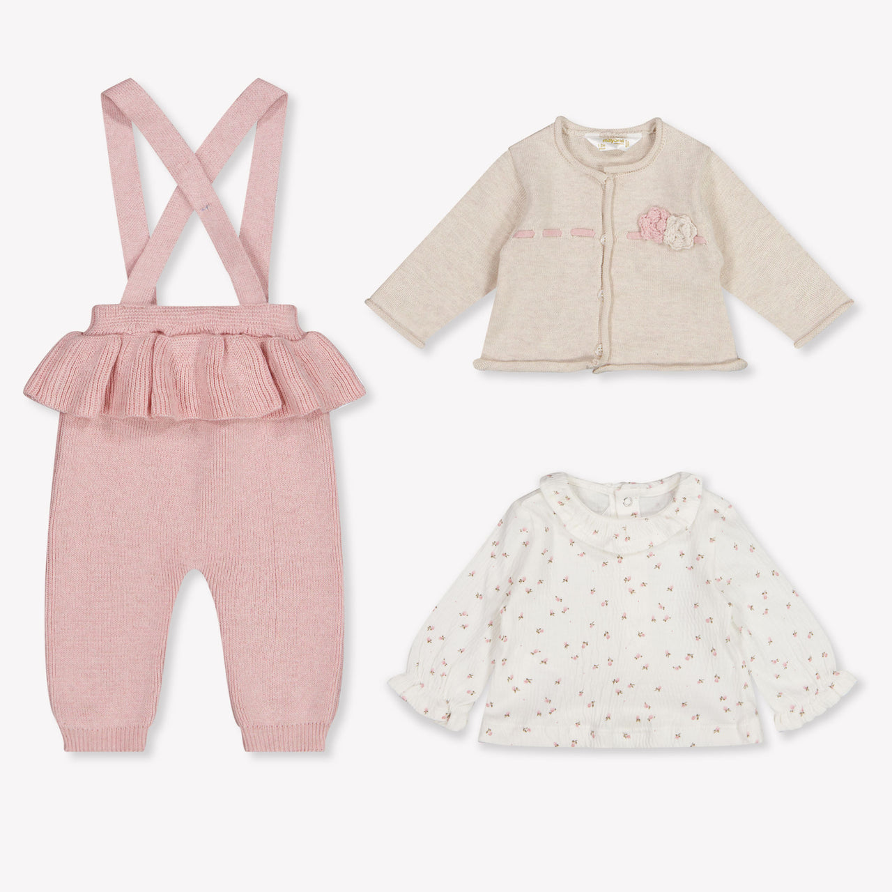 Mayoral Baby Meisjes Boxpakje In Licht Roze