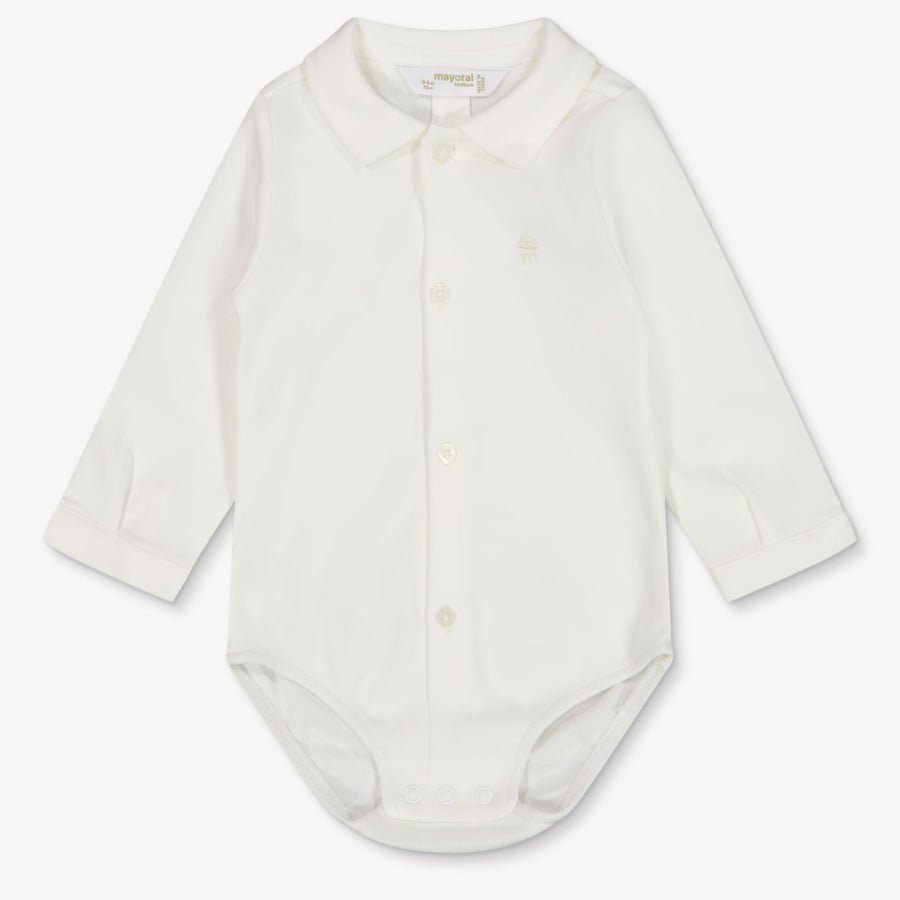 Mayoral Baby Jongens Rompertje In Off White