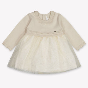 Mayoral Baby Meisjes Jurk In Licht Beige