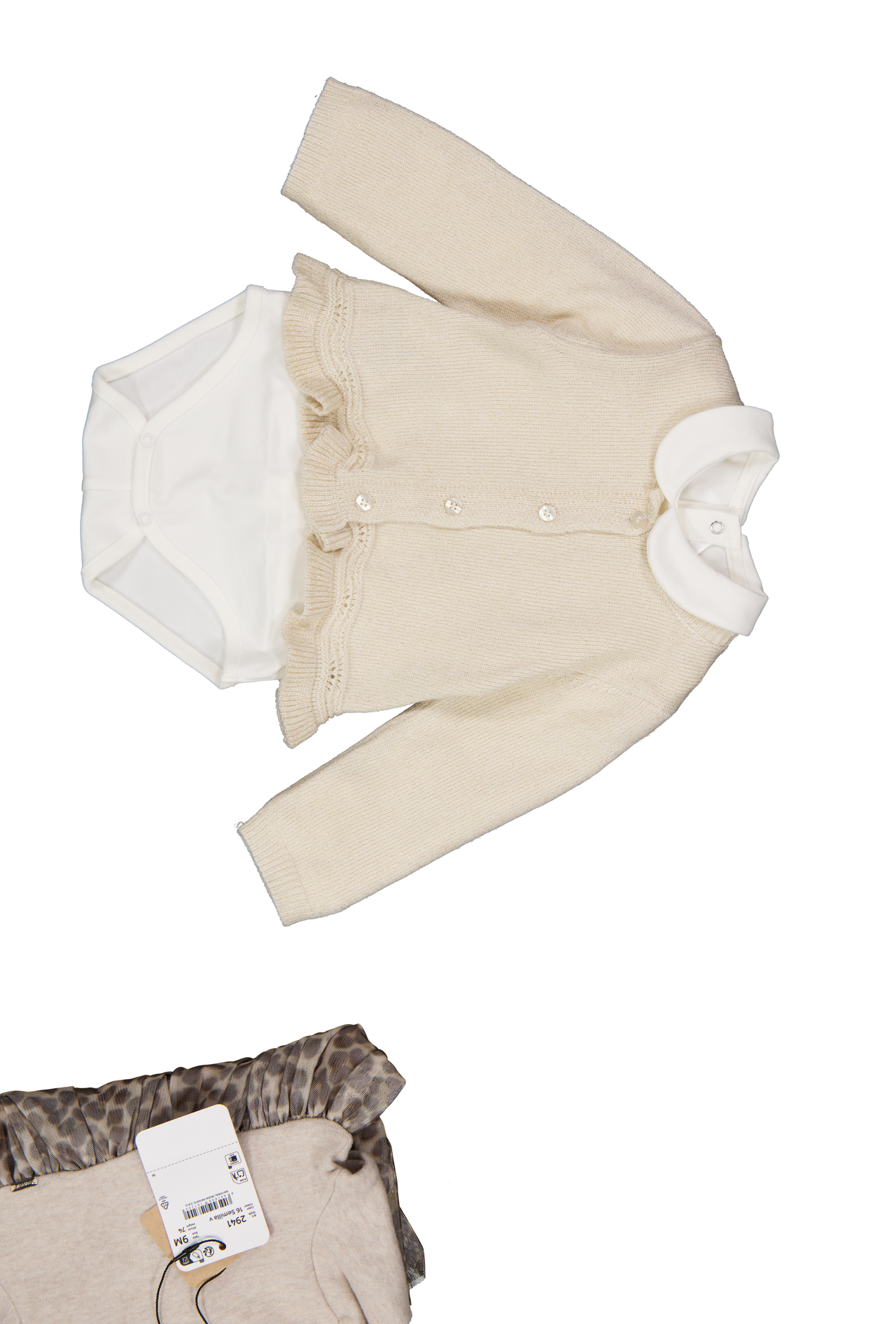 Mayoral Baby Meisjes Setje In Licht Beige
