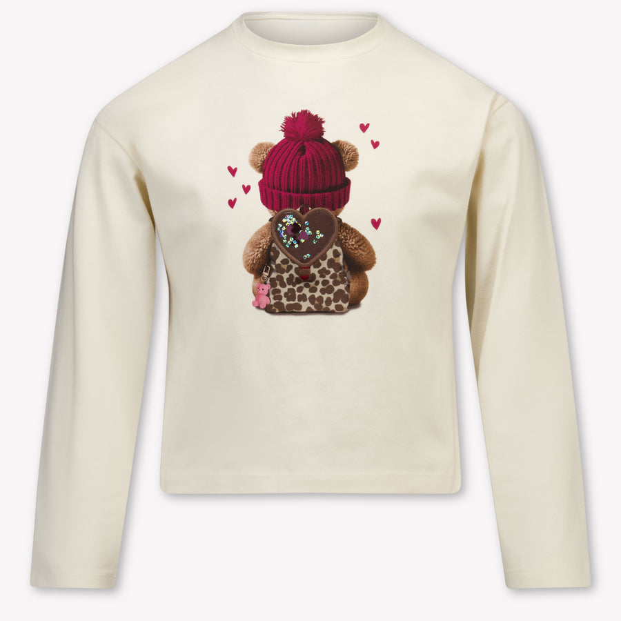 Mayoral Kinder Meisjes T-Shirt In Licht Beige