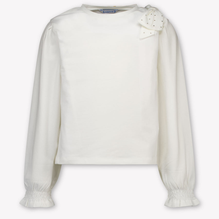 Mayoral Kinder Meisjes T-Shirt In Off White