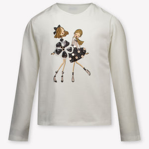 Mayoral Kinder Meisjes T-Shirt In Off White