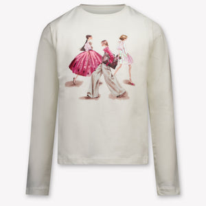 Mayoral Kinder Meisjes T-Shirt In Off White