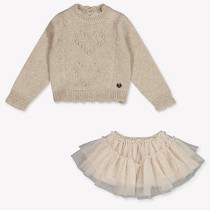 Abel & Lula Baby Meisjes Setje In Beige