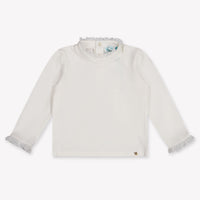 Abel & Lula Baby Meisjes T-Shirt In Off White